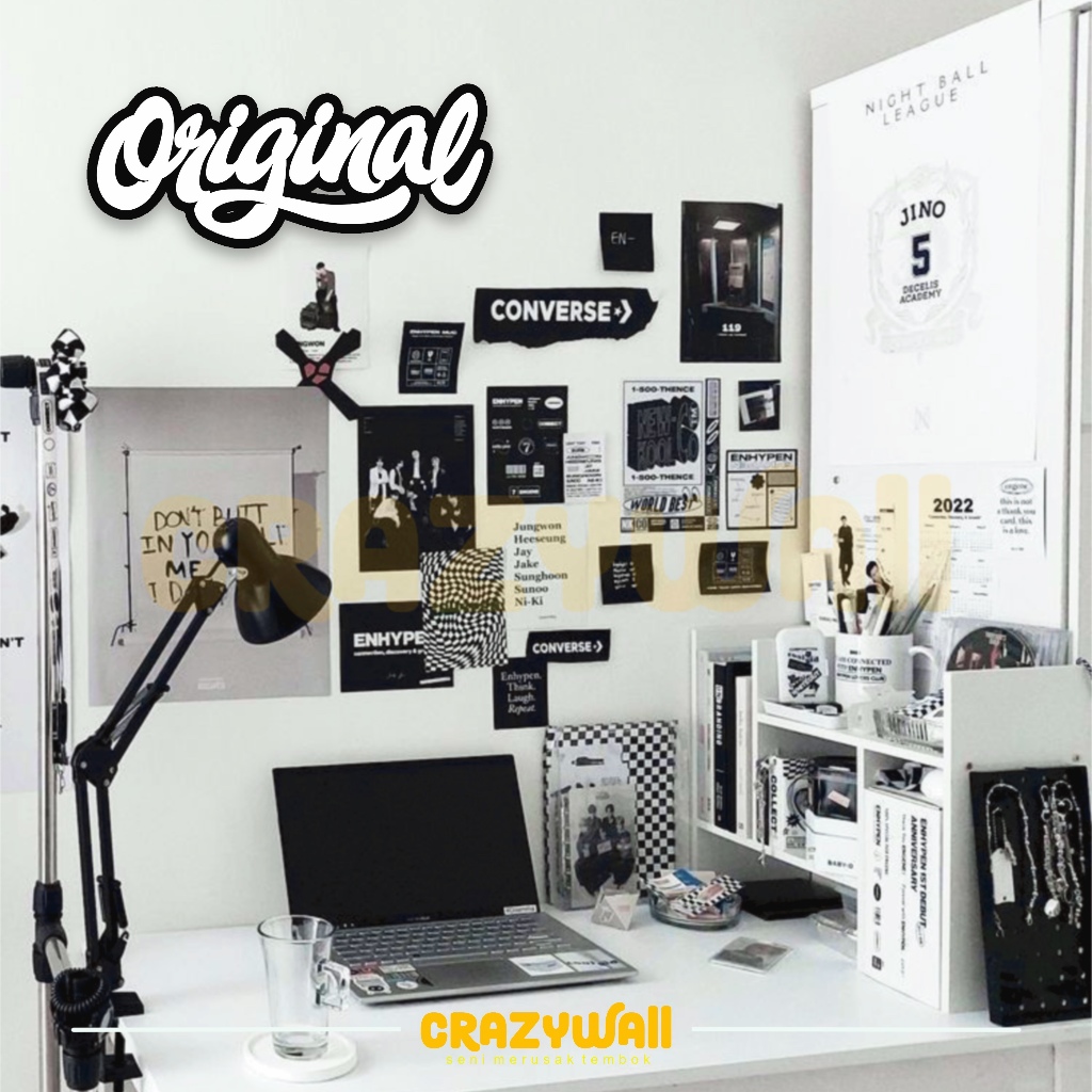 Hiasan dinding lettering Metal “ORIGINAL“ wall decor aesthetic kamar cewek kamar cowok