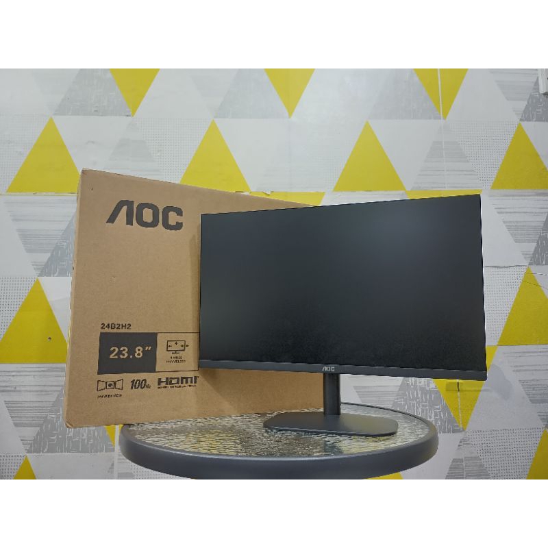 MONITOR LED AOC 24B2H2 23.8" IPS 100HZ 4Ms sRGB 102% HDMI SECOND LIKE NEW SIAP PAKAI