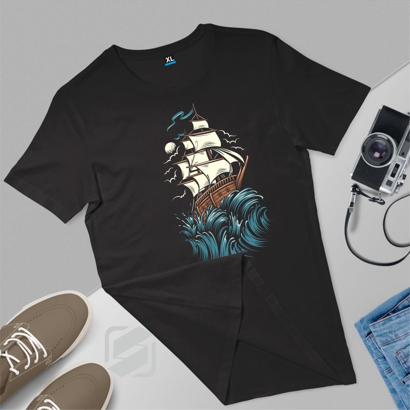 Kaos Kapal Laut Tshirt Distro Pria Wanita Original Premium