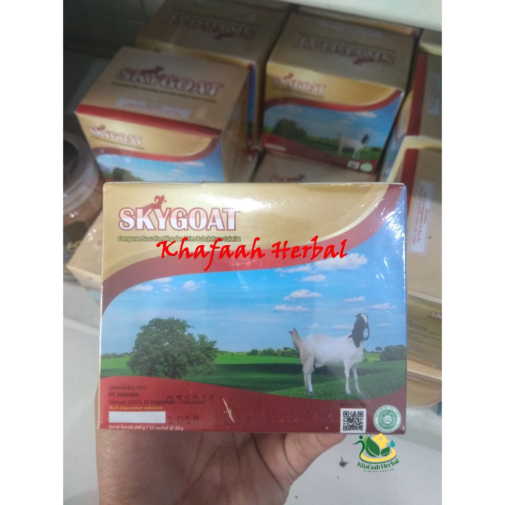 

SKYGOAT Susu Kambing Etawa Bubuk SKY GOAT Rasa Coklat 1 Box Isi 10 Sachet