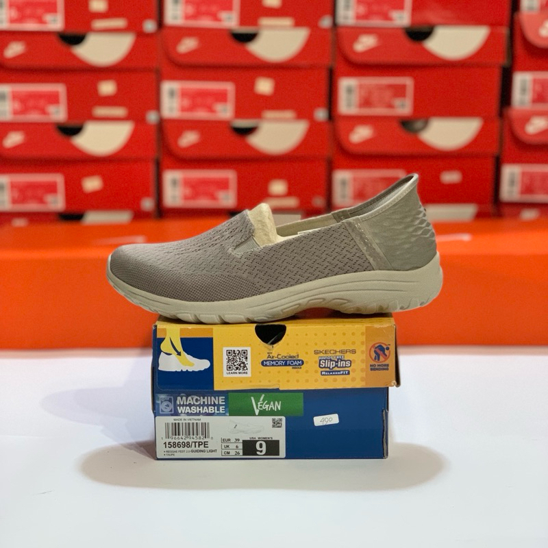 SEPATU WANITA SKE REGGAE FEST 2.0 TAUPE ORIGINAL (158698/TPE)