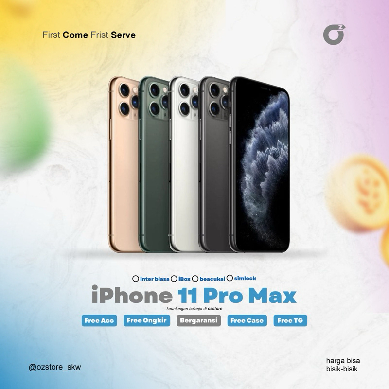 iphone 11 pro max 64gb 256gb iphone murah iphone berkualitas original 100%