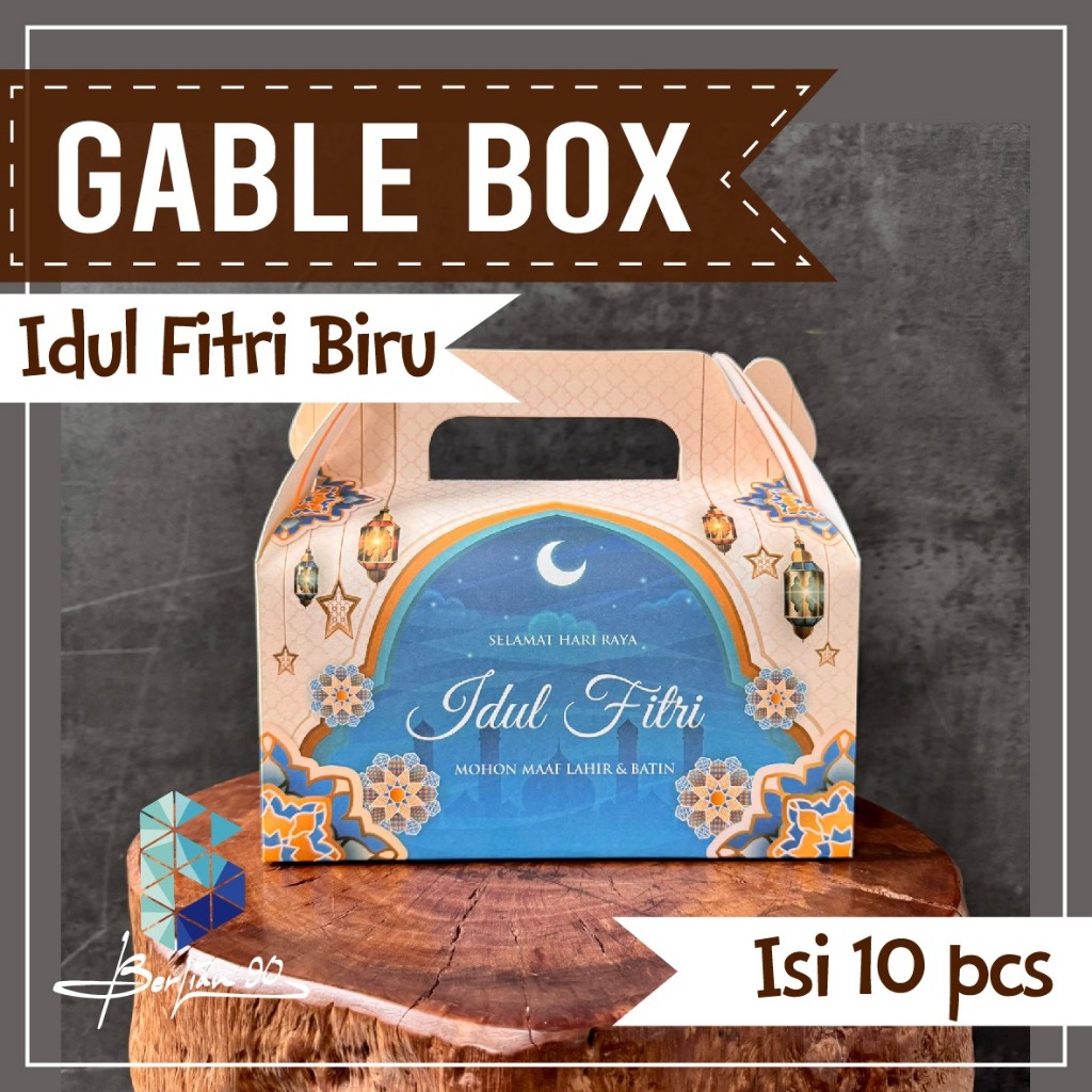 

Gable Box Idul Fitri Biru uk. 22x11,5x20 isi 10pcs