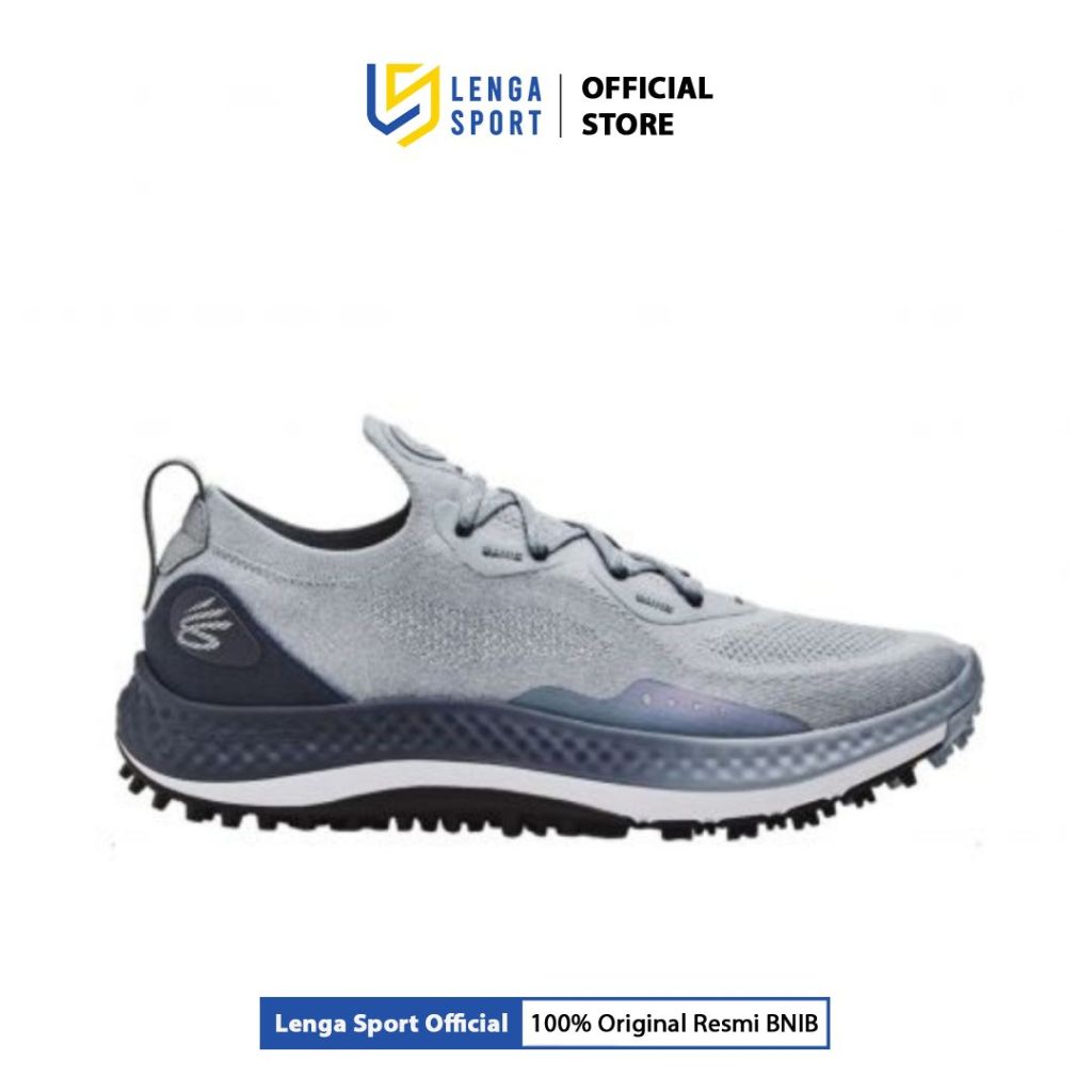 Sepatu Golf Pria UA Charged Curry - Harbor Blue (3025072-400) ORIGINAL