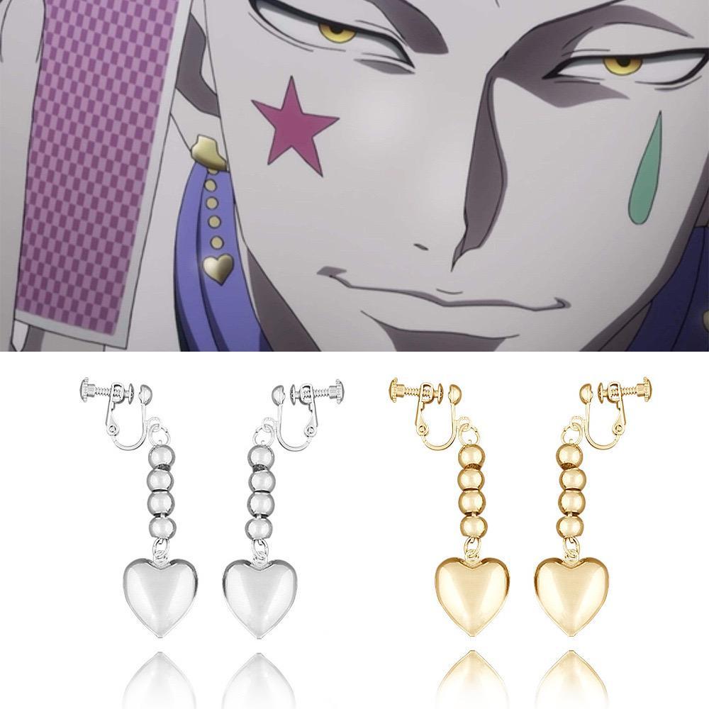 Anting Cosplay Hisoka Morrow Earrings Hunter x Hunter HXH Anime Manga Wibu Otaku Unisex
