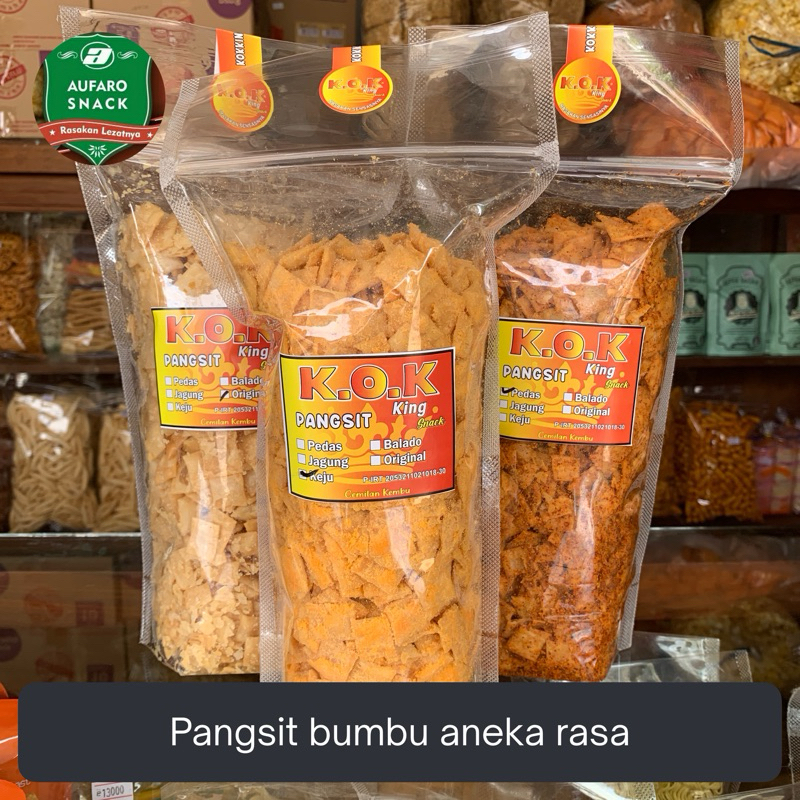 

KERIPIK PANGSIT BUMBU ANEKA RASA 400 GRAM KOK SNACK