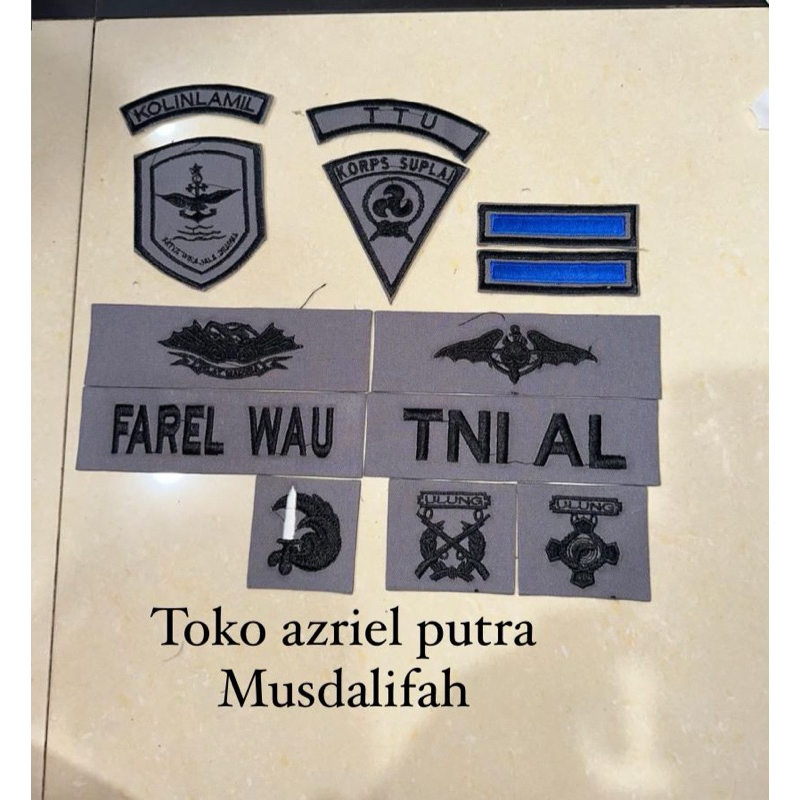 Atribut Pdl  TNI | TNI AL Bagus Bordir Komputer