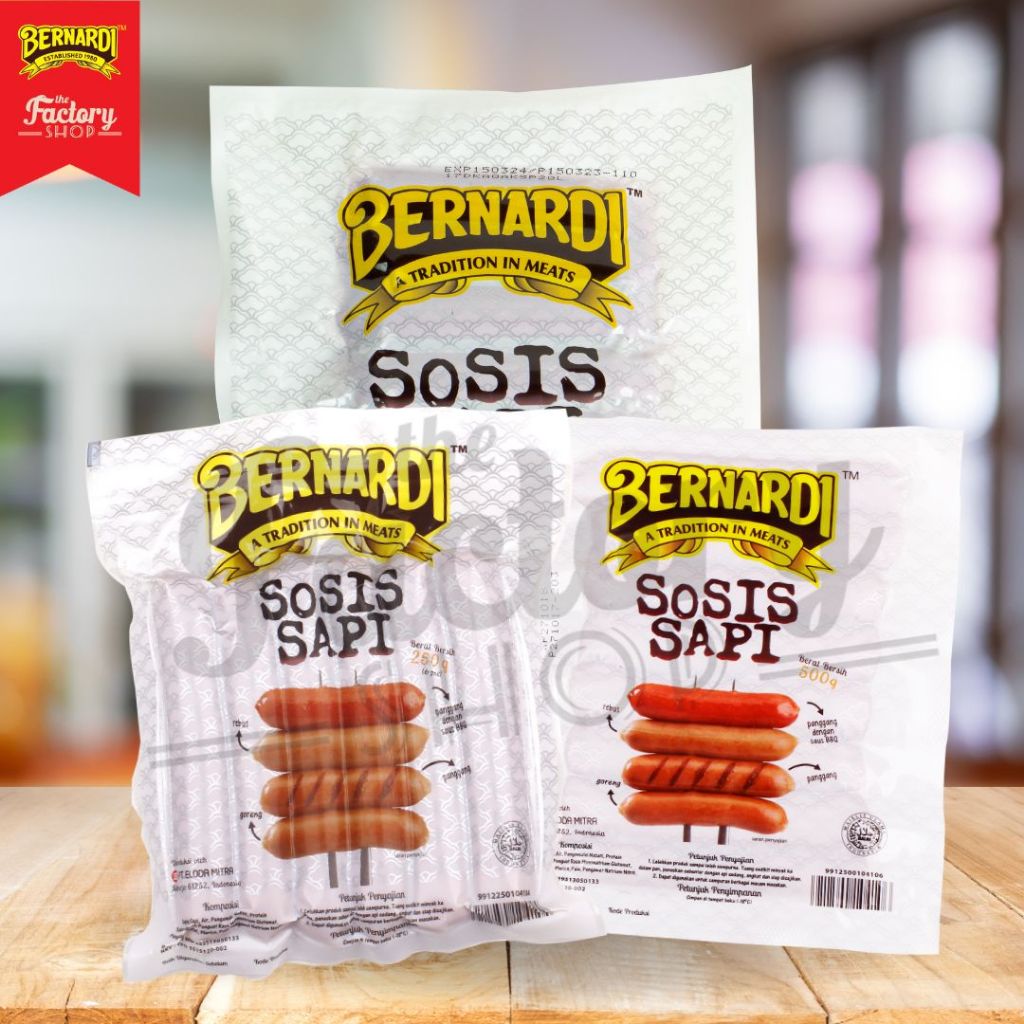 

Bernardi Sosis Sapi Beef Sausage 250gr 500gr