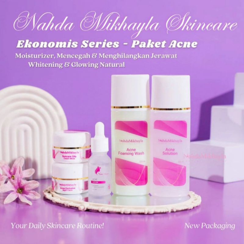 NAHDA SKINCARE ( NAHDA MIKHAYLA) PAKET LENGKAP NAHDA SKINCARE MIKHAYLA ORIGINAL BPOM