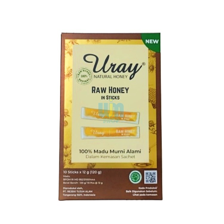 

Madu Uray Stick 10 pcs x 12 Gram Kemasan Sachet Raw Honey
