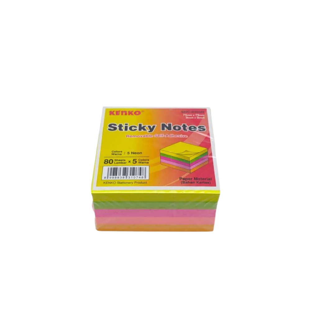 

RB Sticky Notes Cube Kenko SNC-0303N/ Warna-warni - Pak