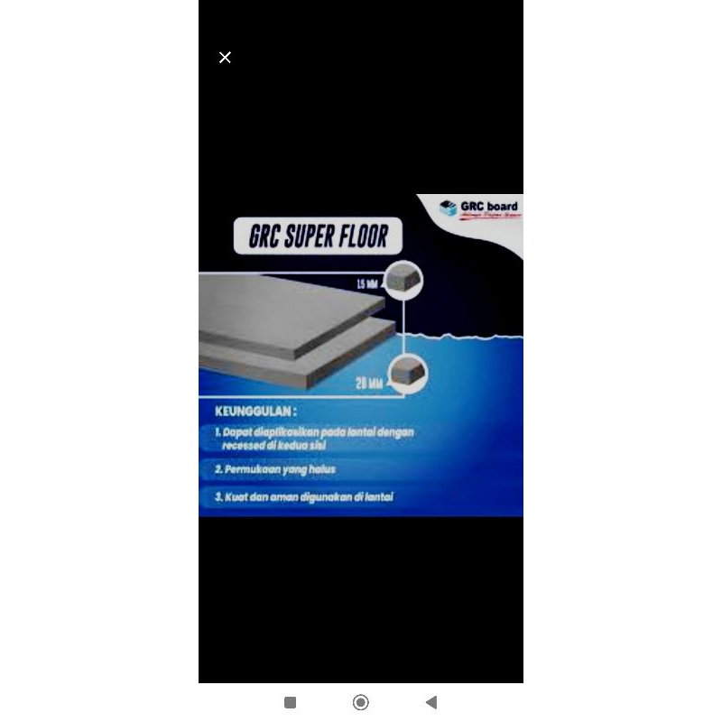 papan grc super floor grc panel 15mm