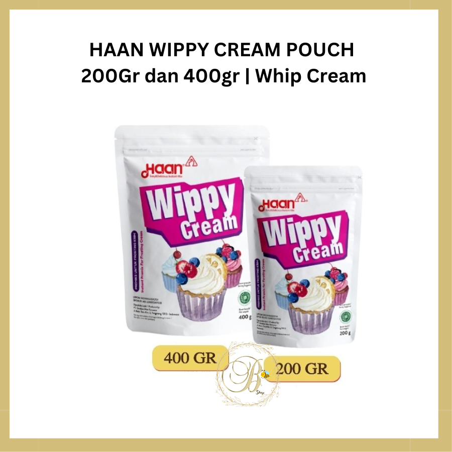 

HAAN WIPPY CREAM POUCH 200Gr dan 400gr | Whip Cream