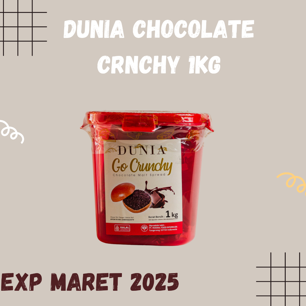 

MURAHH !!! PROMO DUNIA GO CHOCO CRUNCY 1KG EXP MARET 2025