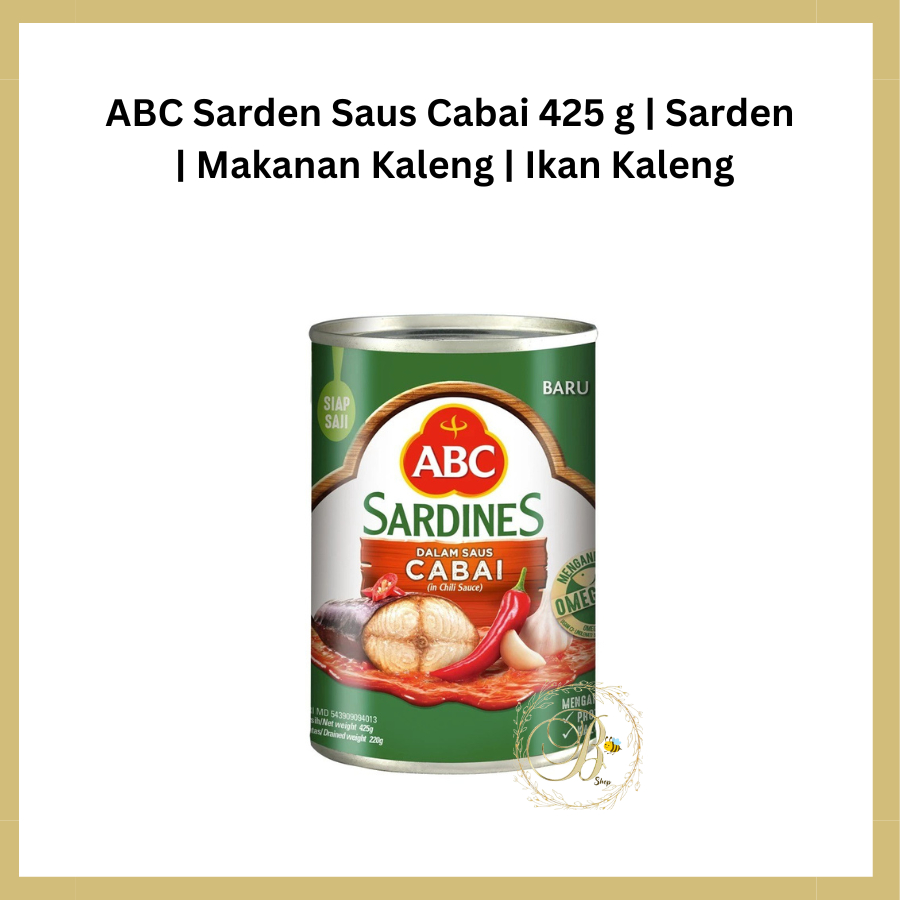 

ABC Sarden Saus Cabai 425 g | Sarden | Makanan Kaleng | Ikan Kaleng