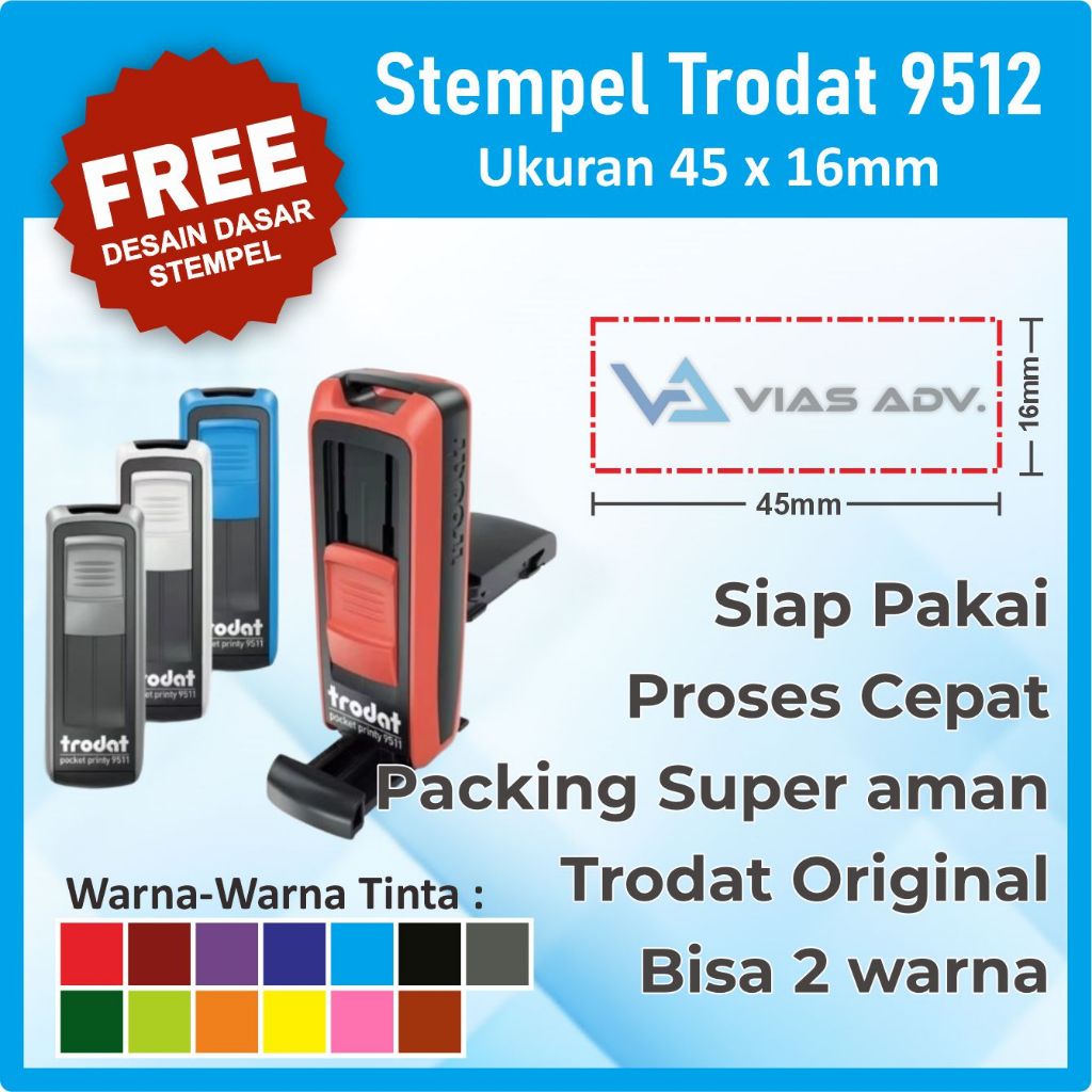 

Stempel Praktis Trodat 9512 FREE DESAIN (47x18mm) Stempel Nama Dokter | Stempel Perawat SIP NIP | Stempel Lunas | Stempel Toko stempel nama NIP SIP I Logo usaha I Toko Olshop I Nama Jabatan