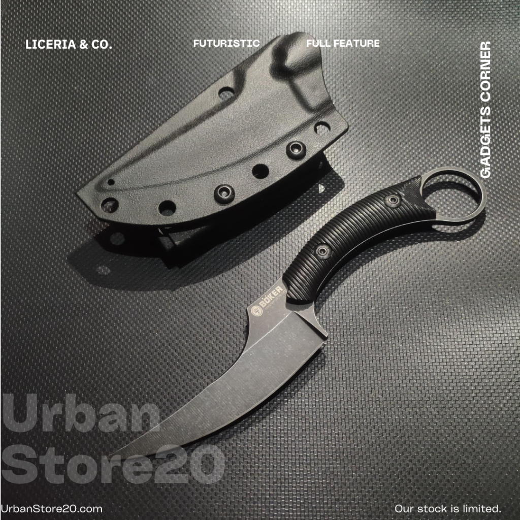 Pisau Survival Krambit BOKER XD800 Full Tang Camping Dapur Daging