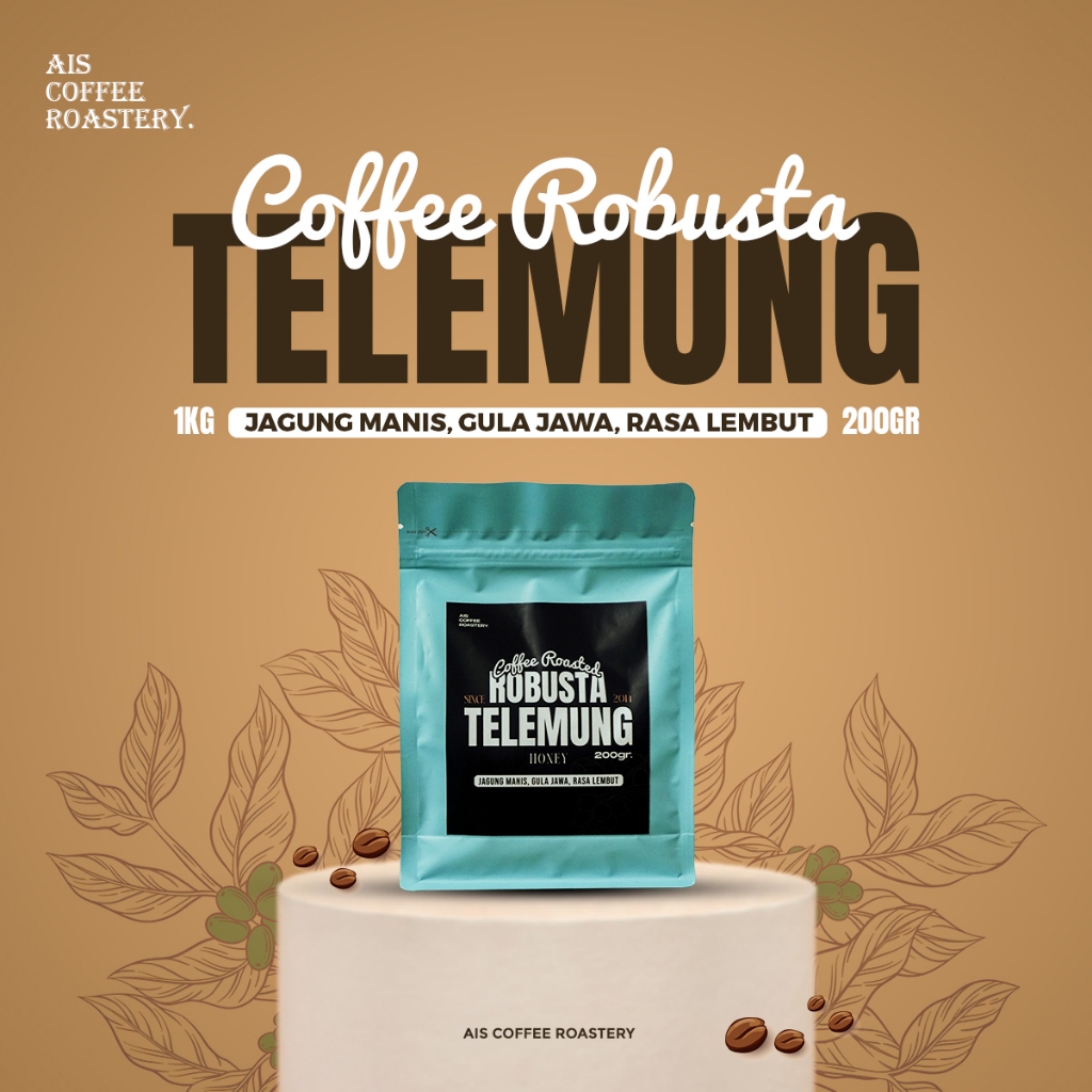 

Biji Kopi Robusta Telemung Coffee Roasted Beans