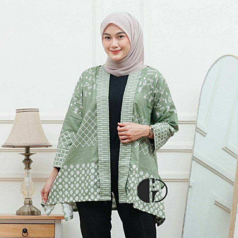 PROMO OUTER BATIK, SET COUPLE KEMEJA BATIK-OUTER BATIK