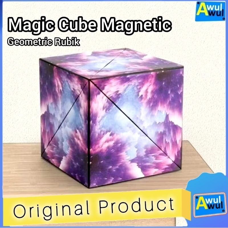 Magic Cube Magnetic Mainan Kubus Magnet Geometri Rubik Puzzle