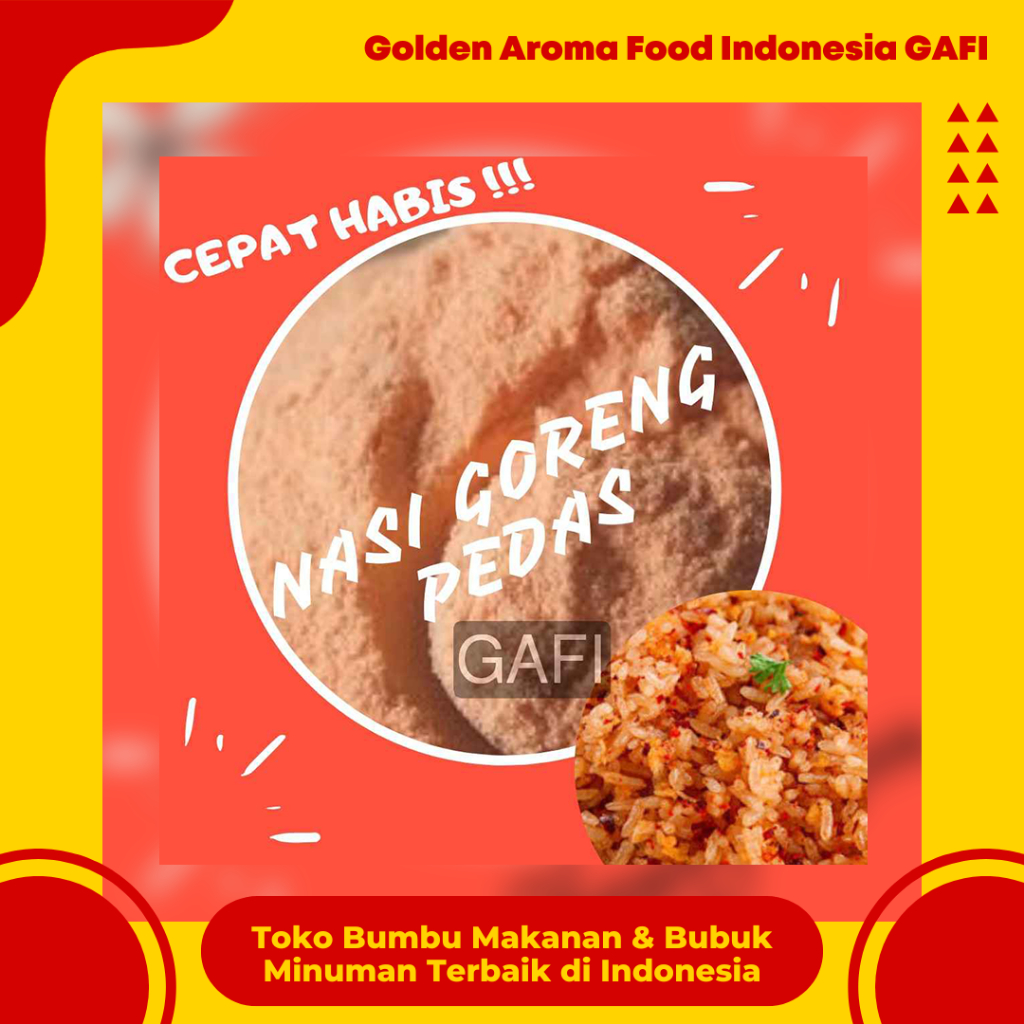 

GAFI Food Bumbu Tabur Rasa Nasi Goreng Pedas 1 Kg Enak Murah Lezat Gurih Rasa Nasi Goreng Pedas