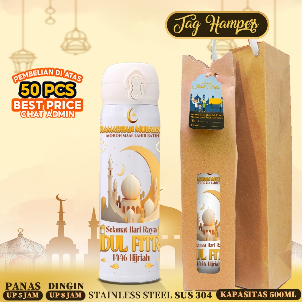 

HAMPERS LEBARAN TUMBLER UNIK - BOTOL MINUM UNTUK PARCEL RAMADHAN - SERBA SERBI LEBARAN IDUL FITRI 2025