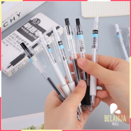 

belanjamall Pena Gel Simple / Pena Polos Mechanical Stationary Alat Tulis Sekolah Kantor / Pulpen / Pena Mekanik Cetekan Y3439
