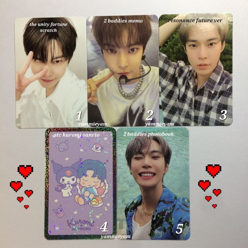 wts photocard nct 127 doyoung the unity 3rd tour fortune scratch 2 baddies memo resonance future ver