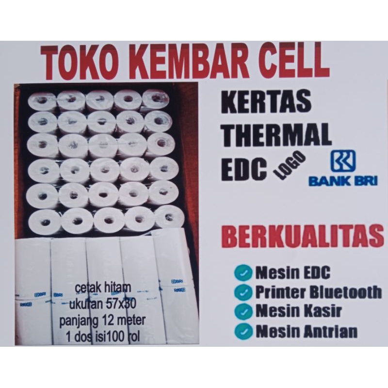 

kertas edc/ mpos logo bri