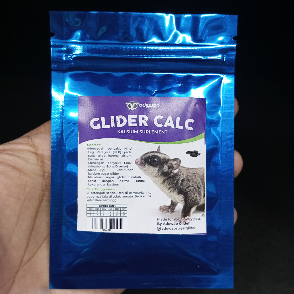 ADEWAP GLIDER Glider Calcium Glider Kalsium Suplement Sugar Glider