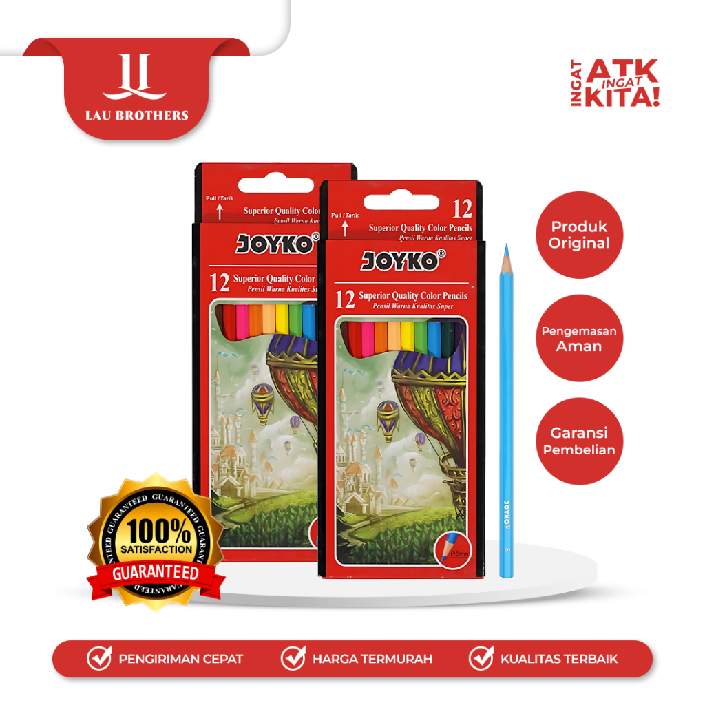 

JOYKO PENSIL WARNA/ COLOR PENCIL CP-100 (1SET)