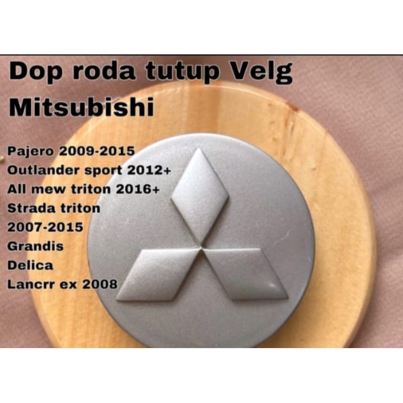 dop velg atau dop roda mitsubishi pajero 2009-2015 , outlancher sport 2012+ alllnew triton 2016
