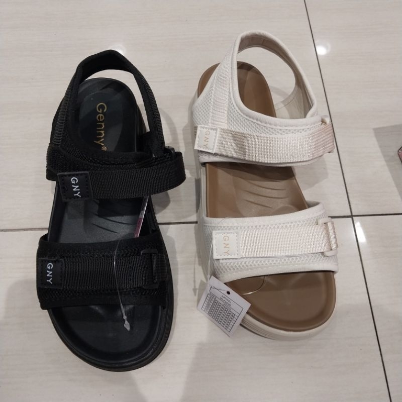GENNY sepatu sandal wanita flat sol 2cm original