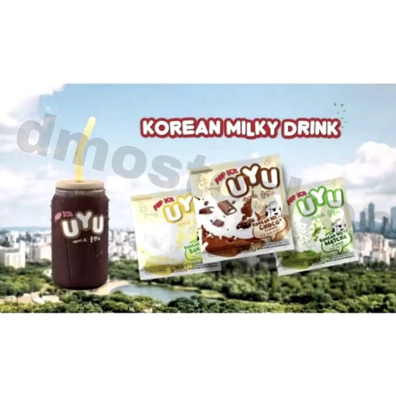 

POP ICE UYU korean uyu coklat uyu matcha uyu banana UYU CHOCO MALT UYU CHOCO COCONUT UYU DOUBLE CHOCO UYU CHOCO MINT UYU CHOCO LATTE