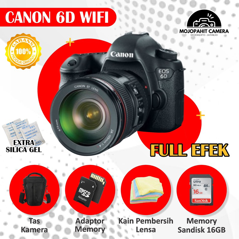 CANON EOS 6D WIFI SECOND BERGARANSI