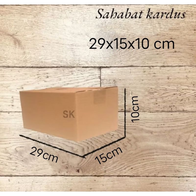 

kardus box Ukuran 29x15x10 cm single wall polos