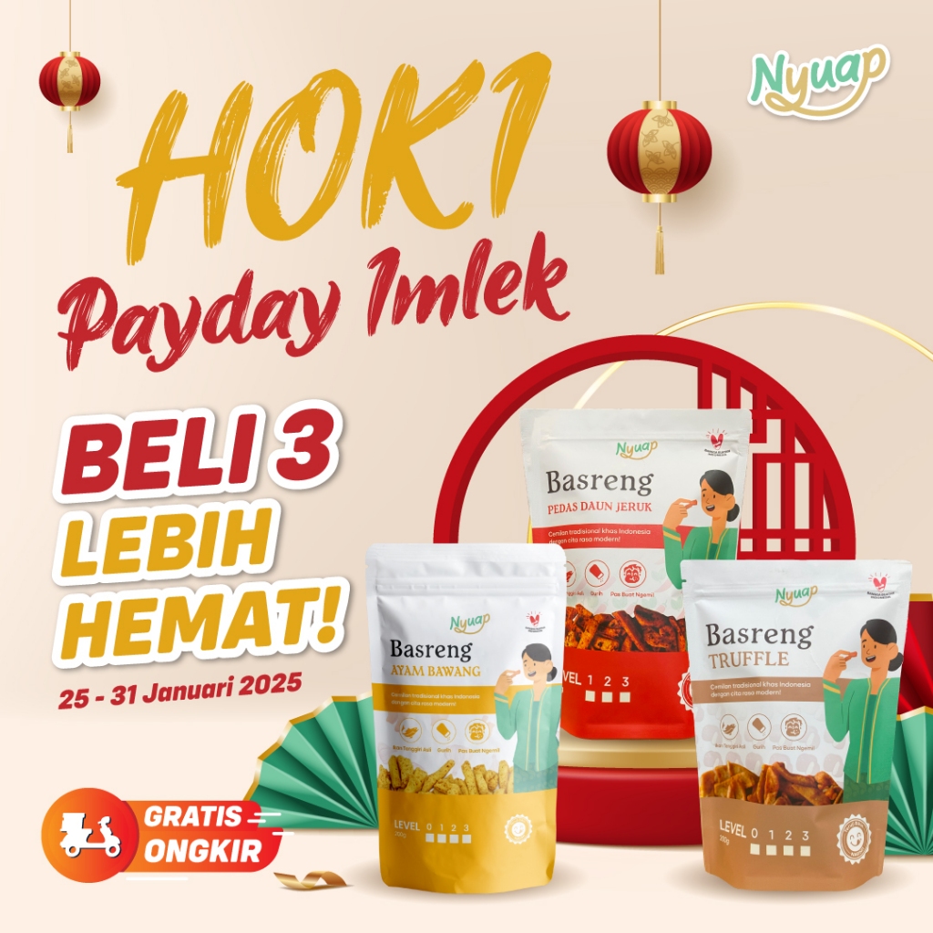 

BASRENG PEDAS DAUN JERUK TRUFFLE AYAM BAWANG BELI 3 LEBIH HEMAT