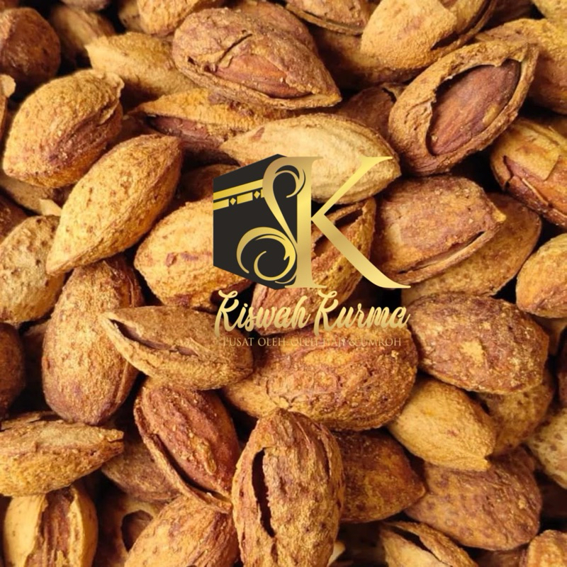 

Kacang almond cangkang siap makan 1kg