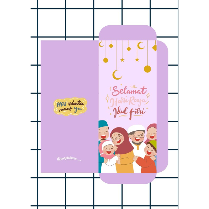 

(ISI 10pcs) Amplop Lebaran Hari Raya Idul Fitri isi 10pcs Angpao Karakter Lucu 2025
