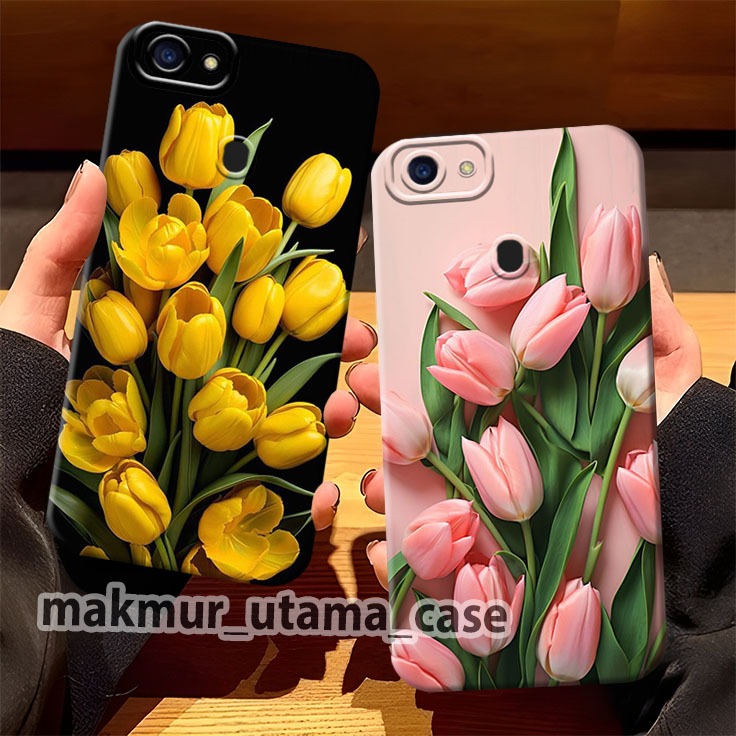 Casing Silikon Oppo F5 Oppo F5 Youth Oppo F9 Oppo F9 Pro Realme 2 Realme 2 Pro Motif Bunga Aesthetic