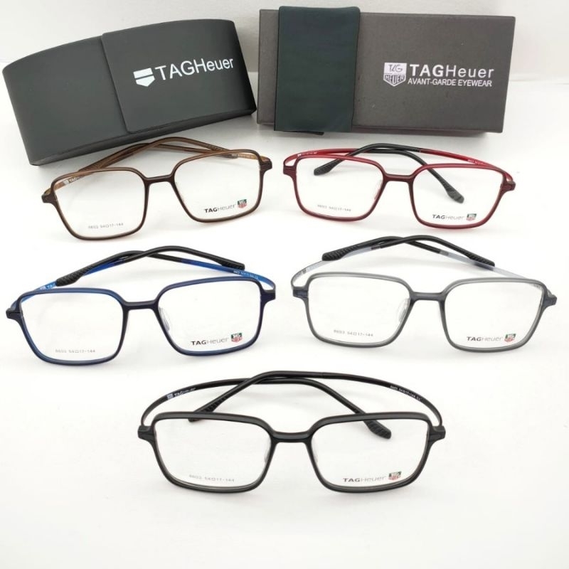 frame kacamata pria wanita kotak classic elastis TH8603 grade original