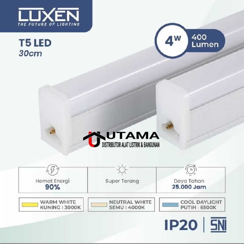 Luxen Lampu TL LED Tube Light T5 4 watt