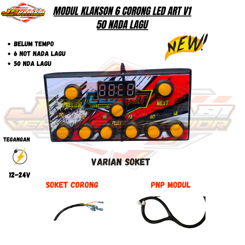Modul Klakson Angin 6 Corong V1 50 Nada Angklung Basuri