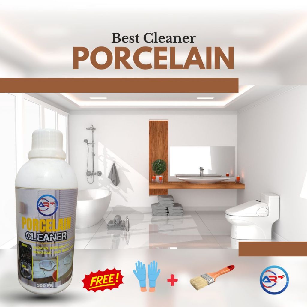 AR7 CAIRAN PEMBERSIH KERAMIK PORSELEN KLOSET KERAK LANTAI TOILET KACA PINTU PLASTIK PVC WASTAFEL WC