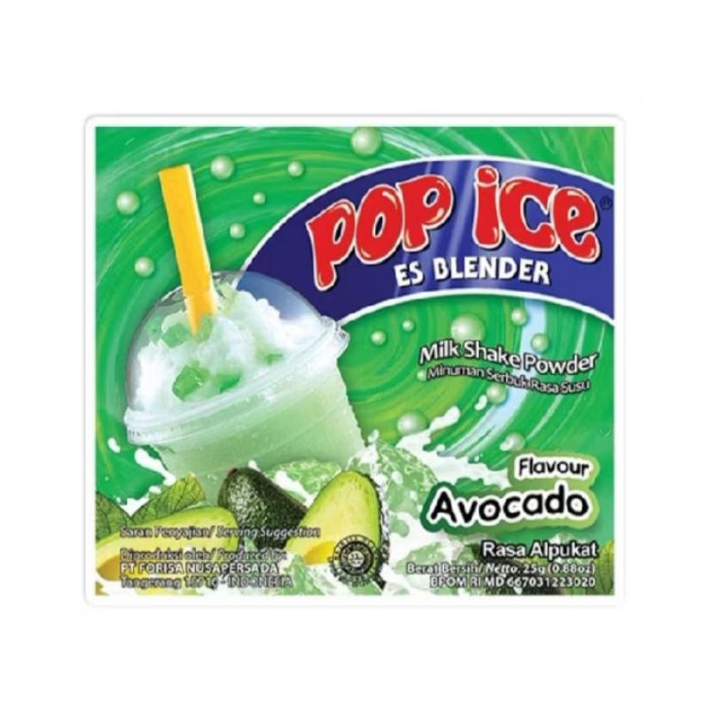 

POP ICE AVOCADO 25 GR(10 PCS)