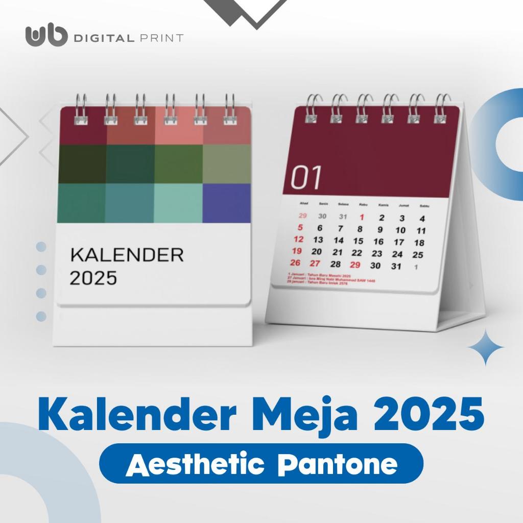 

KALENDER MEJA AESTHETIC PANTONE TAHUN 2025 - READY STOCK LANGSUNG KIRIM