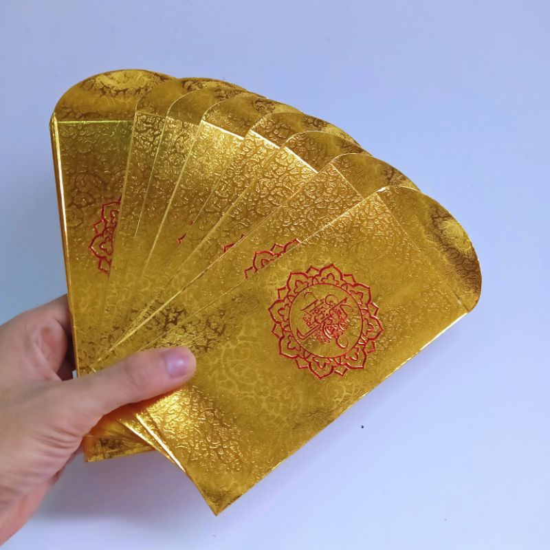 

10 Pcs Angpau Lebaran kertas Tebal Premium Embos Kualitas Terbaik & Mewah