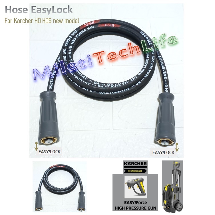 Karcher Selang Jet Cleaner Hose EasyLock HD5/12 HD5/15 HD6/16 HD10/25 HDS6/14 HDS8/18 HD HD New Seri