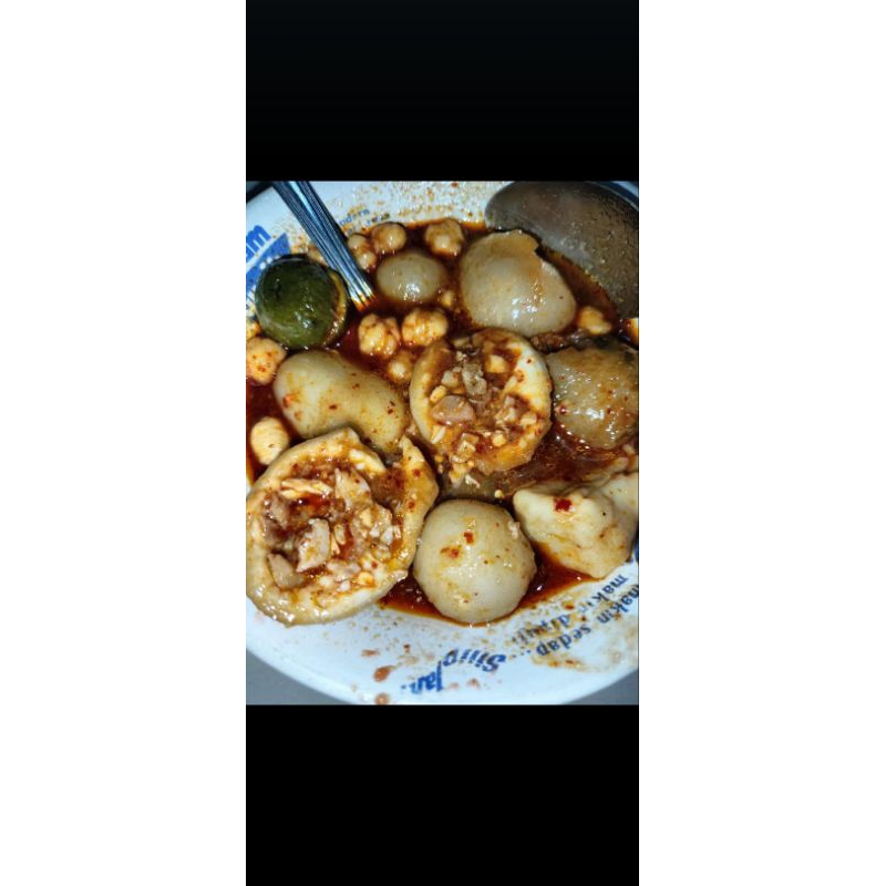 

baso aci cincang ayam komplit