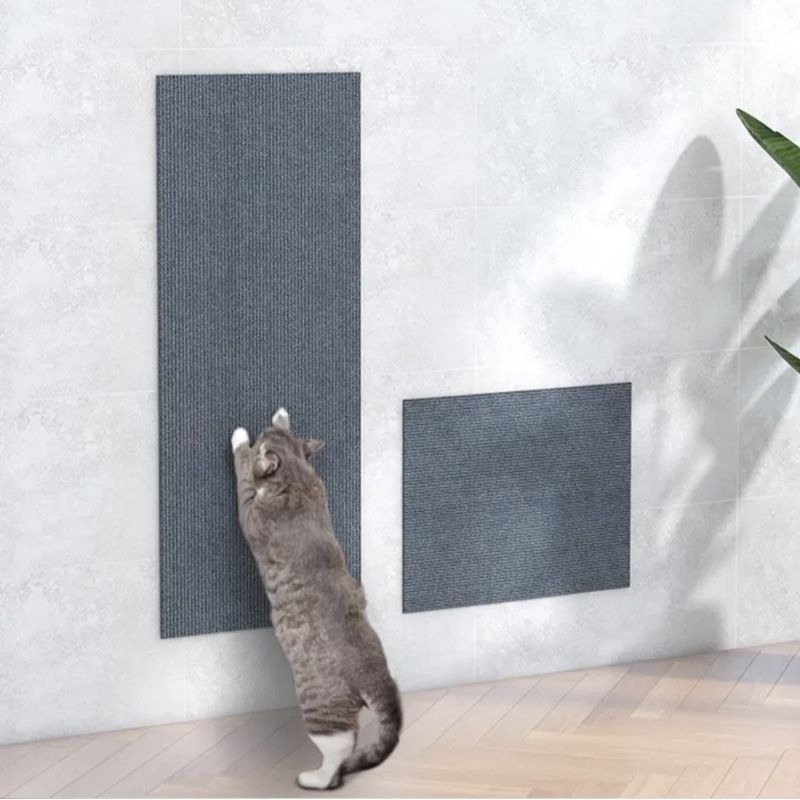 Cat Scratcher Mat Karpet Garukan Cakaran Kucing Tempel Dinding Tembok Pelindung Sofa Anti Gores